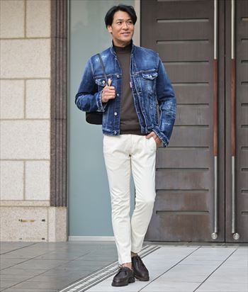 若く見せない、色気を足すGジャン