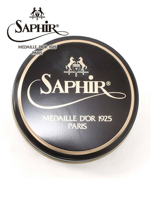 サフィールノワールSaphirNoir【返品交換不可】【6色展開】【靴専用】最高級ラインフランス製スムースレザー用靴磨き職人のお墨付きビーズワックスポリッシュ50mlハイシャイン光沢）n