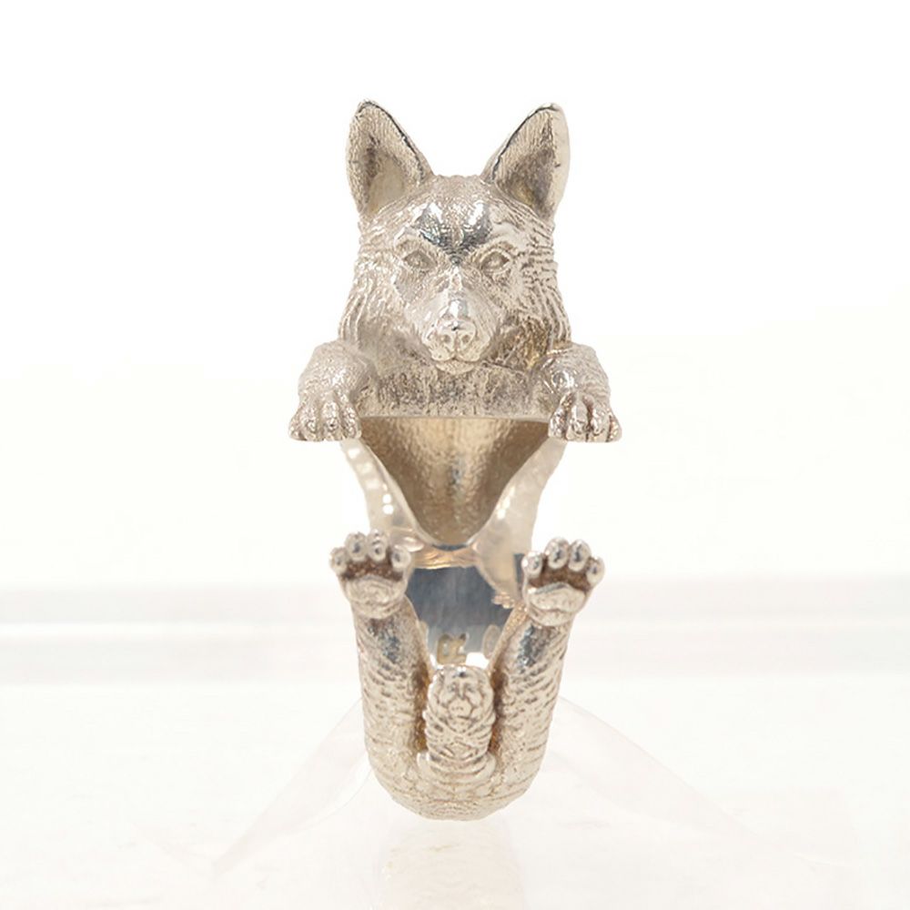 ドッグフィーバーDOGFEVERウェルシュ・コーギー・ペンブロークWelshCorgiPembrokeハグリングイタリアカスタムハンドメイドアニマルシルバーリング男女兼用