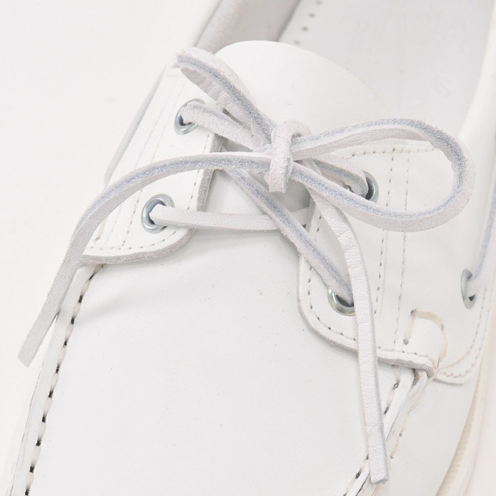 パラブーツPARABOOT[バース]夏の一番人気はコレ！必携のホワイトレザーデッキシューズ