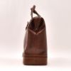 トリアンゴロTRIANGOLOドクタ－ズ・ダレスバッグマロンブラウンイタリア製ベジタブルタンニングなめしレザーベルトストラップ錠前付き縦長サイズメンズ鞄