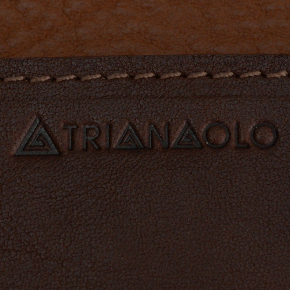 トリアンゴロTRIANGOLOイタリア製レザー名刺入れマロンブラウンカードケース茶革工房ブランド男女兼用