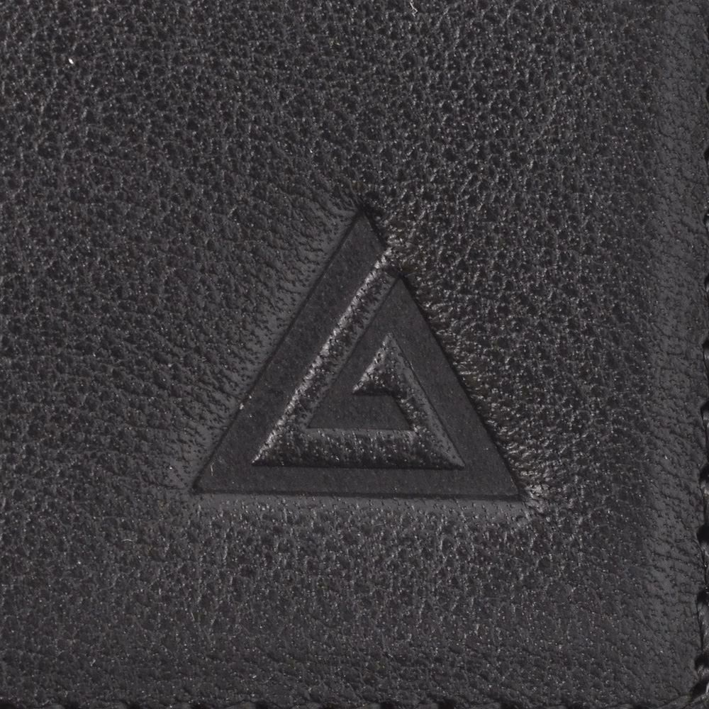 トリアンゴロTRIANGOLOイタリア製レザー名刺入れブラック黒革製カードケース工房ブランド男女兼用