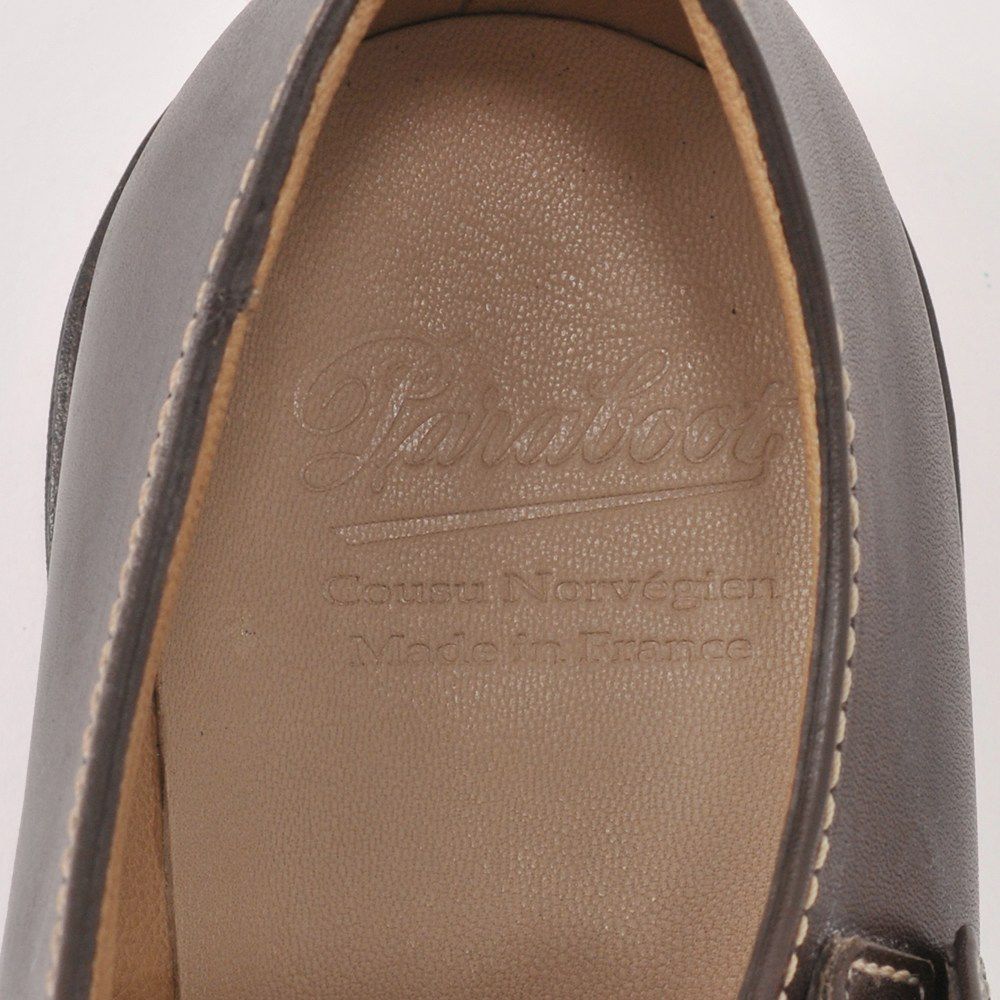 パラブーツ国内正規品ウィリアムPARABOOTwilliamMARRONCAFEダークブラウン系LISオイルドレザー色ステッチダブルモンクストラップシューズでらでら公式ブランド