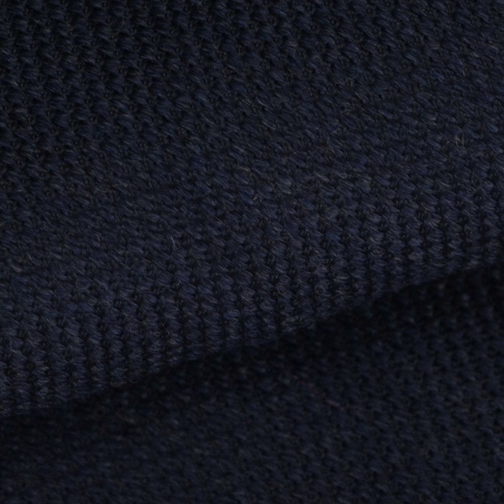 ウルトゥラーレULTURALEネイビーブルートレピエゲ3つ折りネクタイウールシルクバケット織り一枚地仕立てプレゼント