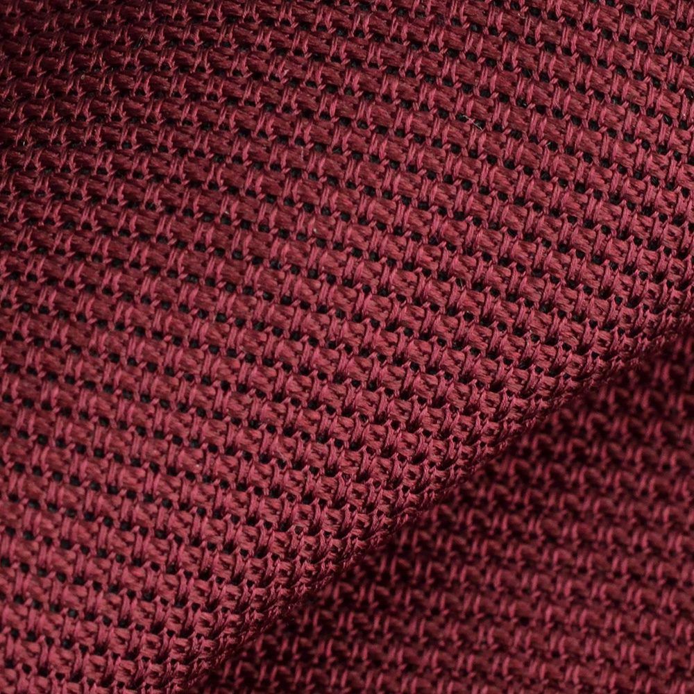 ウルトゥラーレULTURALEワインレッドシルク100％無地大剣6.5cm清涼さも楽しむニットタイメンズアクセサリー