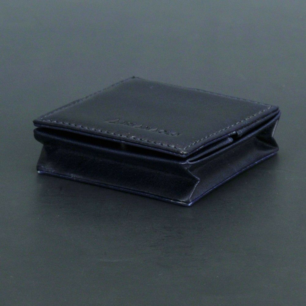 トリアンゴロTRIANGOLOイタリア製バケッタレザーネイビーブルー青小銭入れコインケースプレゼントギフト18春夏