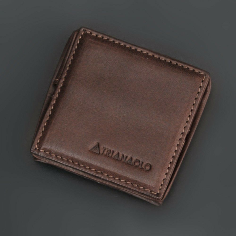 トリアンゴロTRIANGOLOイタリア製バケッタレザーブラウン茶小銭入れコインケースプレゼントギフト18春夏