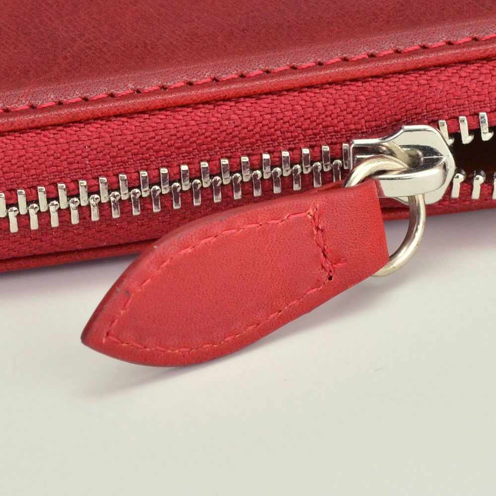 トリアンゴロTRIANGOLOタンニングなめし革ブラックイタリアンレザー黒革ジップラウンド・ロングウォレット長財布ブランドメンズ