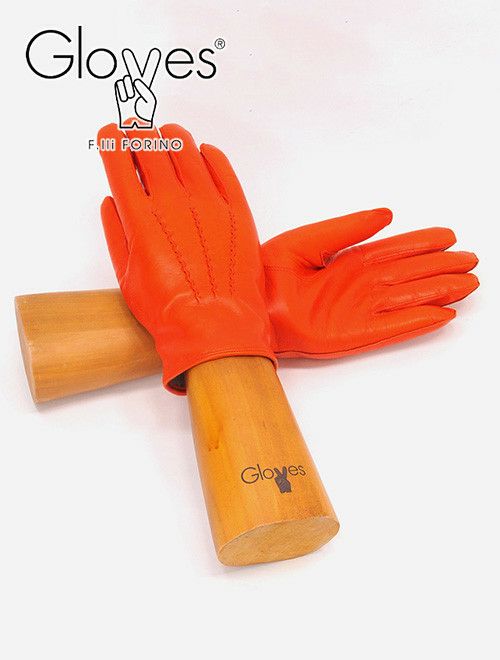 グローブスgloves[TigerOrangeオレンジブラウン]3本の縫い目に愛情を込めた手袋専門メーカーからのラムレザーグローブ手袋クリスマスギフト男女兼用）n