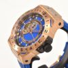 【15日は更にPoint＋５倍！】HYDROGENWATCHハイドロゲンメンズウォッチVENTOヴェントHW424404ピンクゴールドブルーベルトオートマティックスケルトンオープンワークシリコンバンド自動巻カッコいい大きいスポーツ時計