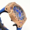 【15日は更にPoint＋５倍！】HYDROGENWATCHハイドロゲンメンズウォッチVENTOヴェントHW424404ピンクゴールドブルーベルトオートマティックスケルトンオープンワークシリコンバンド自動巻カッコいい大きいスポーツ時計