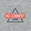 ノーコメントパリNOCOMMENTPARISメンズ半袖カットソーグレー炎のトーチバックプリント国内正規品ユニセックスレディースでらでら公式ブランド