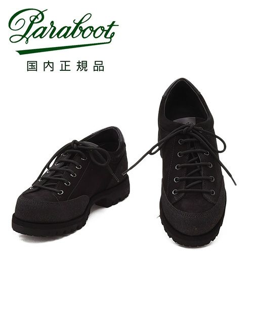 パラブーツPARABOOT国内正規品メンズアンクルローカットブーツMONTANAモンタナダービーワークシューズブラック黒スエードレザーシューズ軽量でらでら公式ブランド