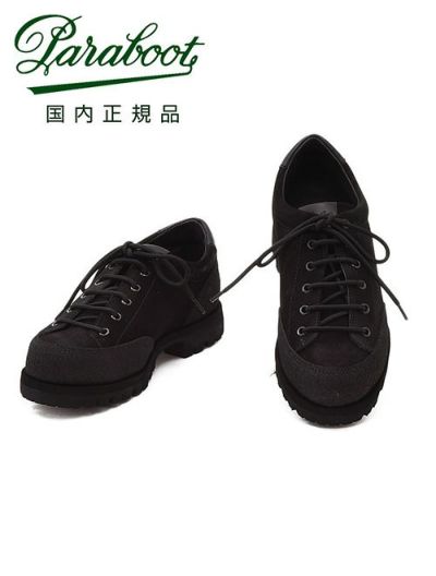 パラブーツPARABOOT国内正規品メンズアンクルローカットブーツMONTANAモンタナダービーワークシューズブラック黒スエードレザーシューズ軽量でらでら公式ブランド