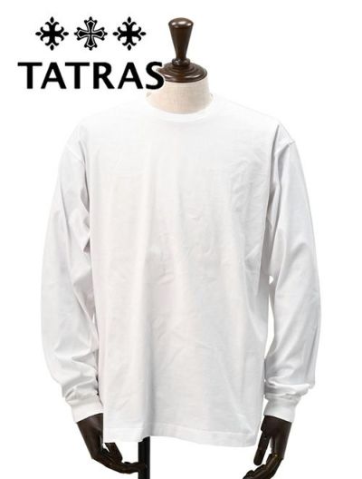 タトラス Tatras メンズ半袖tシャツ Elio エリオ 大人っぽい 裾サイド左右にプリント オーバーサイズ ホワイト 国内正規品 Octet オクテット 名古屋 By林商店 メンズ通販セレクトショップ