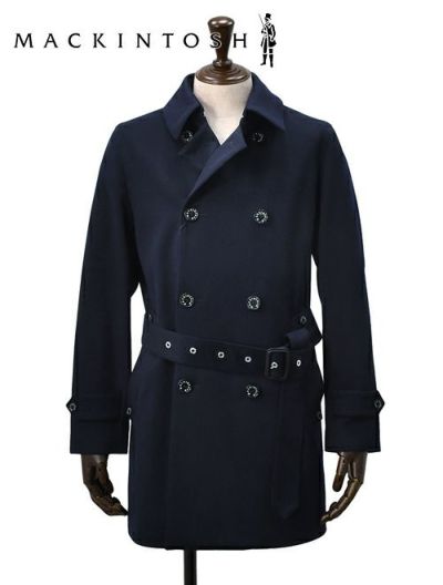 レビューを書く マッキントッシュ Mackintosh トレンチコート メンズ Fetlar フェトラー ベルテッド ショート丈アウター ロロピアーナ社製撥水ウール ネイビー ストームシステム 総裏地 国内正規品でらでら公式 ブランド Octet オクテット 名古屋 By林商店 メンズ