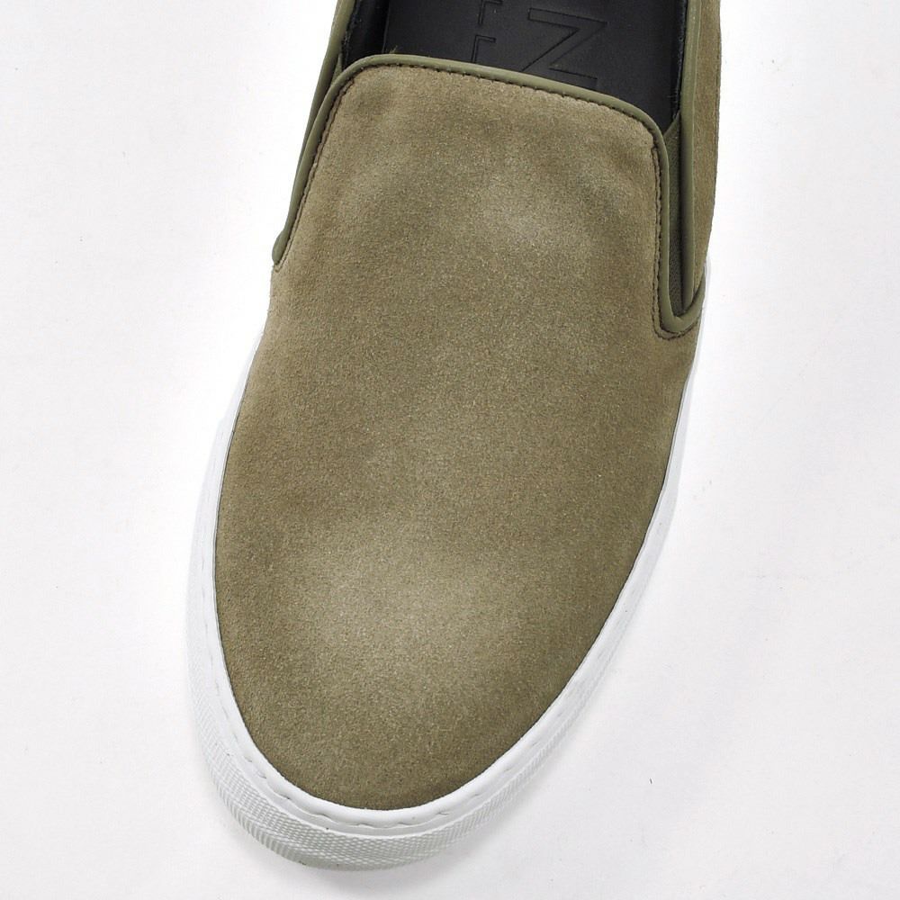 ペリーコサニーPELLICOSUNNYスリッポンメンズスエードレザーシューズGIOIA3.5cmストーンオリーブグレー厚底イタリア国内正規品らでら公式ブランド