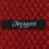 フェルッチミラノFERRUCCI36-TESCHIO/かなり怖い系のスカル顔ステッチシルクニットネクタイ）n