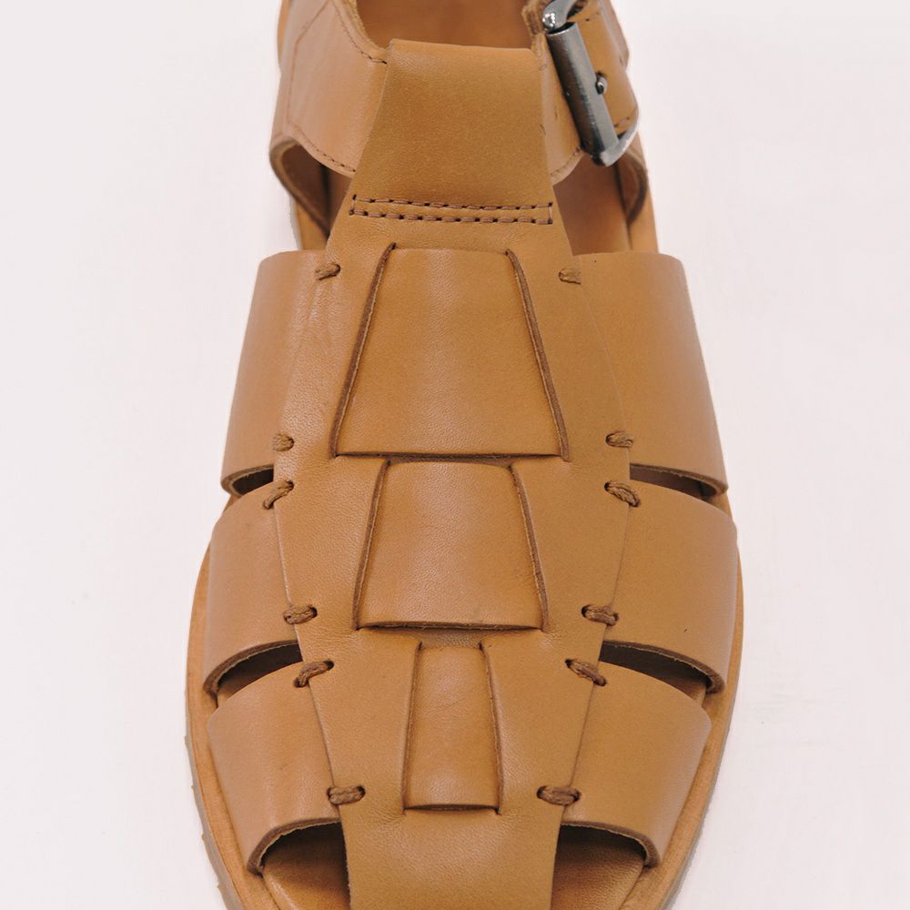 パラブーツPARABOOTグルカサンダルメンズパシフィックPACIFICオイルドレザーコニャックグラディエーター編み込みストラップ調節国内正規品でらでら公式