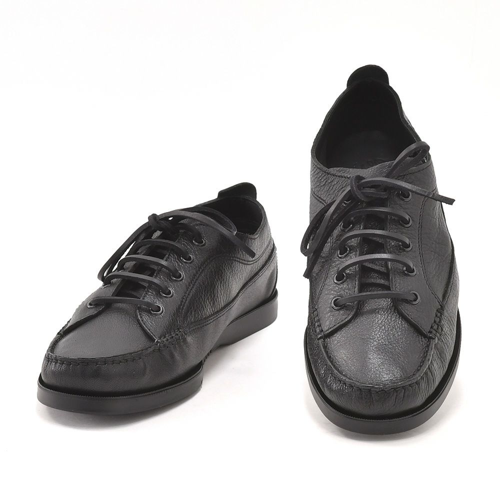 パラブーツPARABOOT国内正規品メンズボートシューズ復刻レトロデッキシューズ鹿革ブラックレザーシューズMALIBUマリブスニーカー風新作でらでら公式フランスブランド