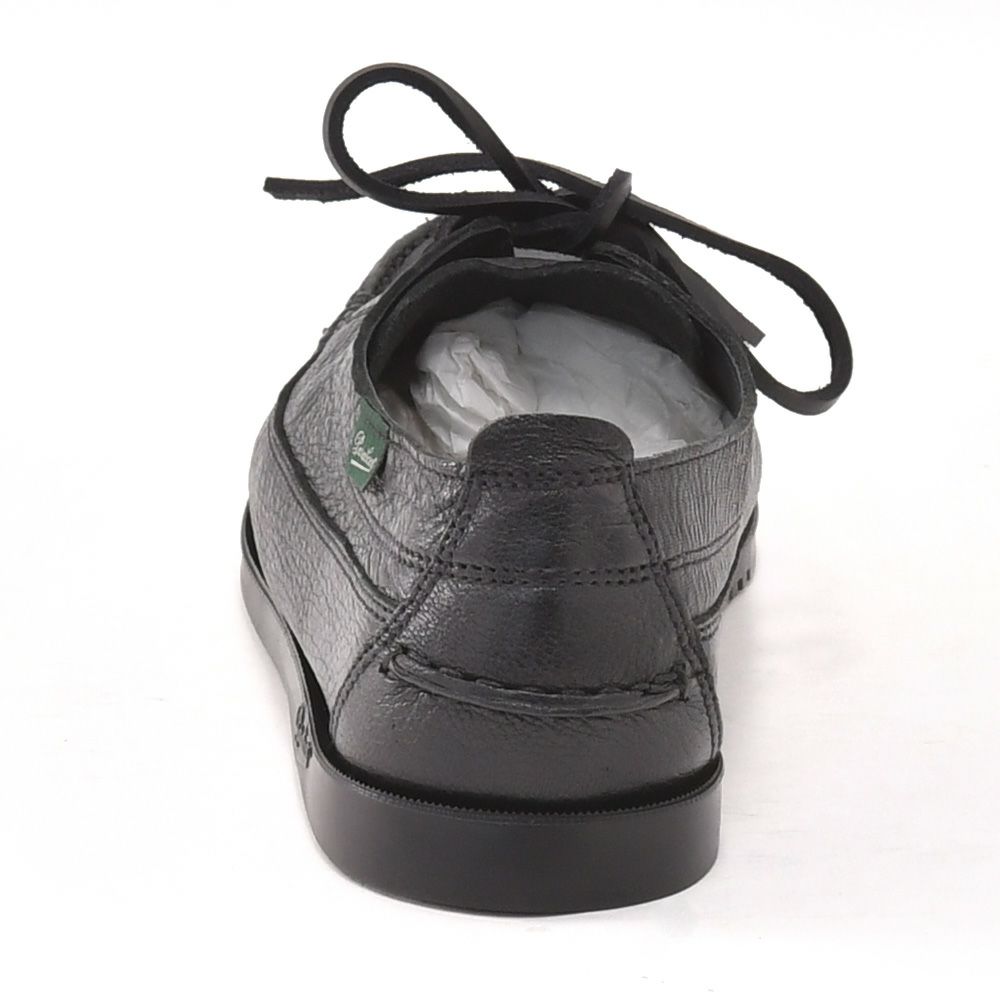 パラブーツPARABOOT国内正規品メンズボートシューズ復刻レトロデッキシューズ鹿革ブラックレザーシューズMALIBUマリブスニーカー風新作でらでら公式フランスブランド