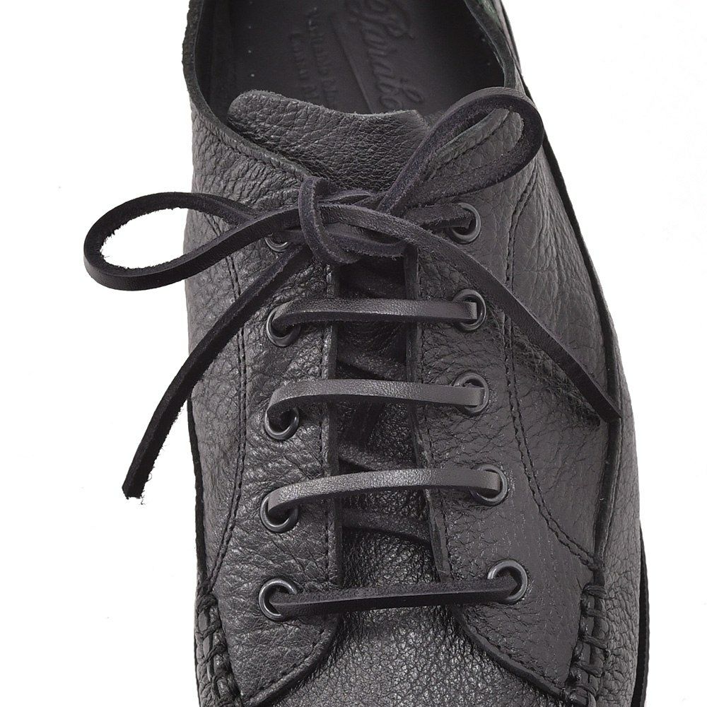 パラブーツPARABOOT国内正規品メンズボートシューズ復刻レトロデッキシューズ鹿革ブラックレザーシューズMALIBUマリブスニーカー風新作でらでら公式フランスブランド