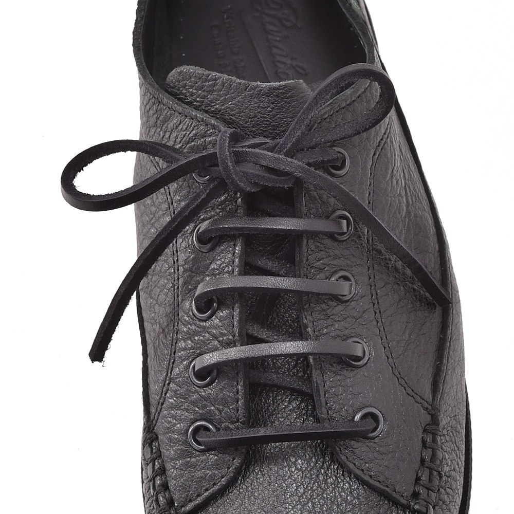 パラブーツPARABOOT国内正規品メンズボートシューズ復刻レトロデッキシューズ鹿革ブラックレザーシューズMALIBUマリブスニーカー風新作でらでら公式フランスブランド