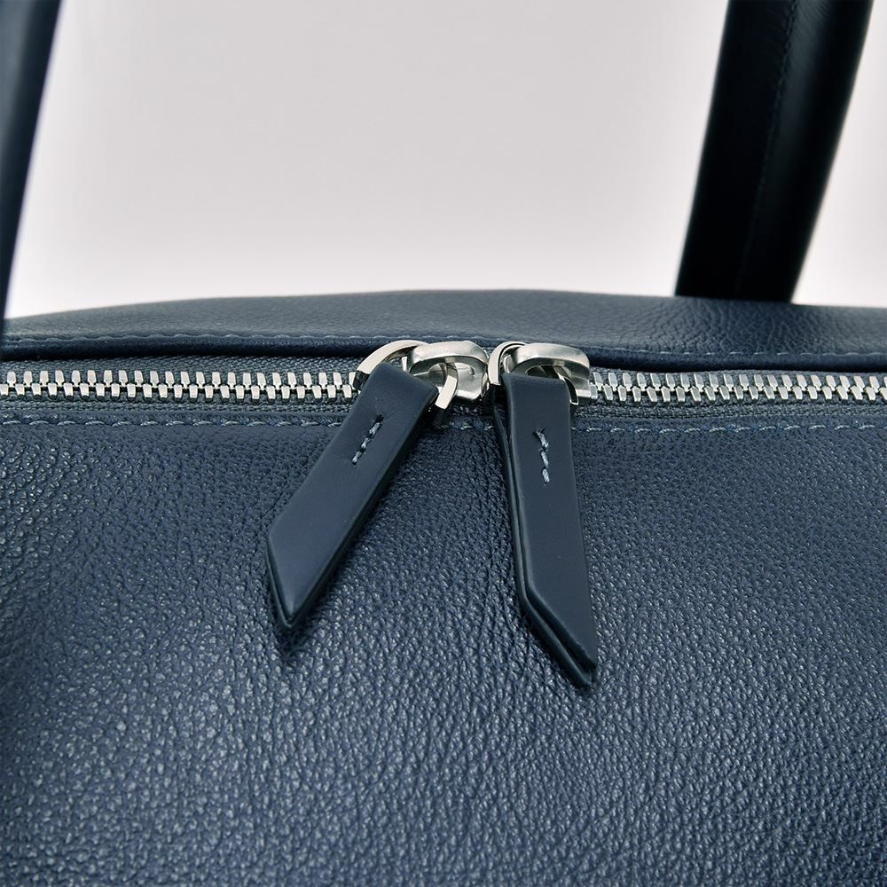 ルンディlundiボストンバッグメンズトラベル用鞄WILSONウィルソンフルグレインレザーマリンブルーベジタブルタンニンスポーツボストンフランス国内正規品でらでら公式ブランド