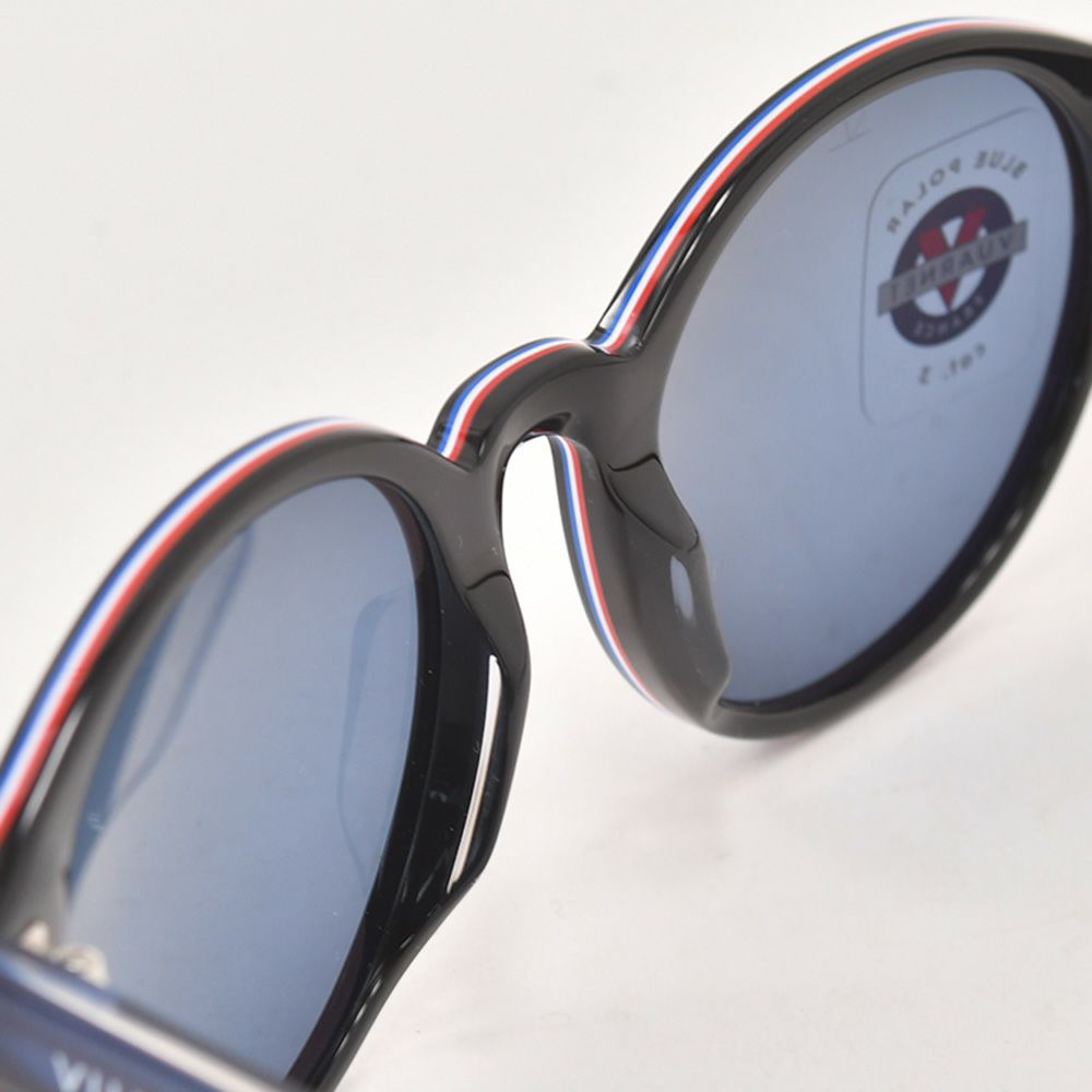 ヴァルネVUARNET国内正規品メンズサングラスDISTRICT2001ウェリントンフレームBLUEPOLARブルーレンズブラックフレームゴルフフィッシングに対応リサイクル可能素材軽量でらでら公式フランスブランド