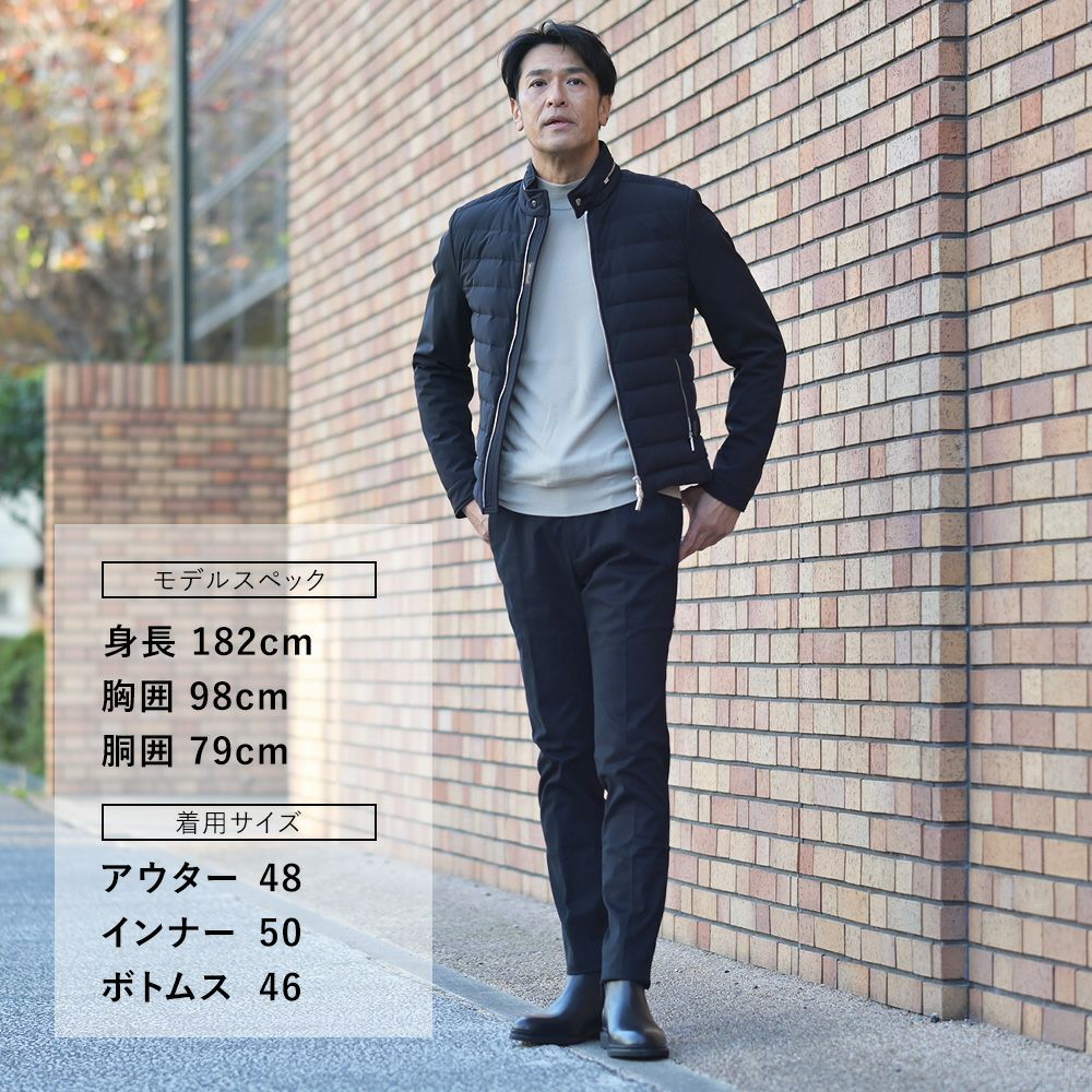 ムーレーMooRER国内正規品メンズライトダウンジャケットFILIPPO-KNフィリッポショート丈スリムブラックフーデッドブルゾンスタンドネック軽量ストレッチ撥水耐水でらでら公式ブランド