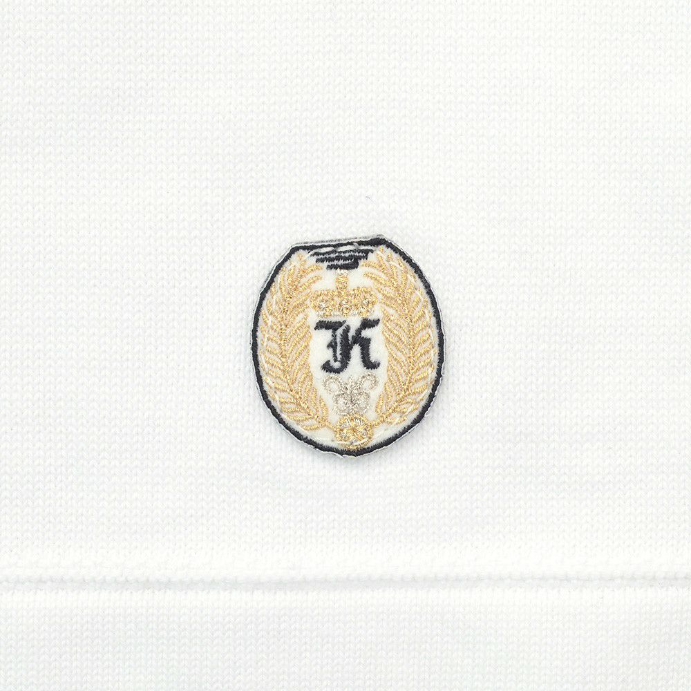 カネルKANELLバスクシャツメンズ長袖ニットソーボナパルトBONAPARTEクルーネックホワイト無地オーガニックコットンヴィンテージリブ国内正規品でらでら公式ブランド