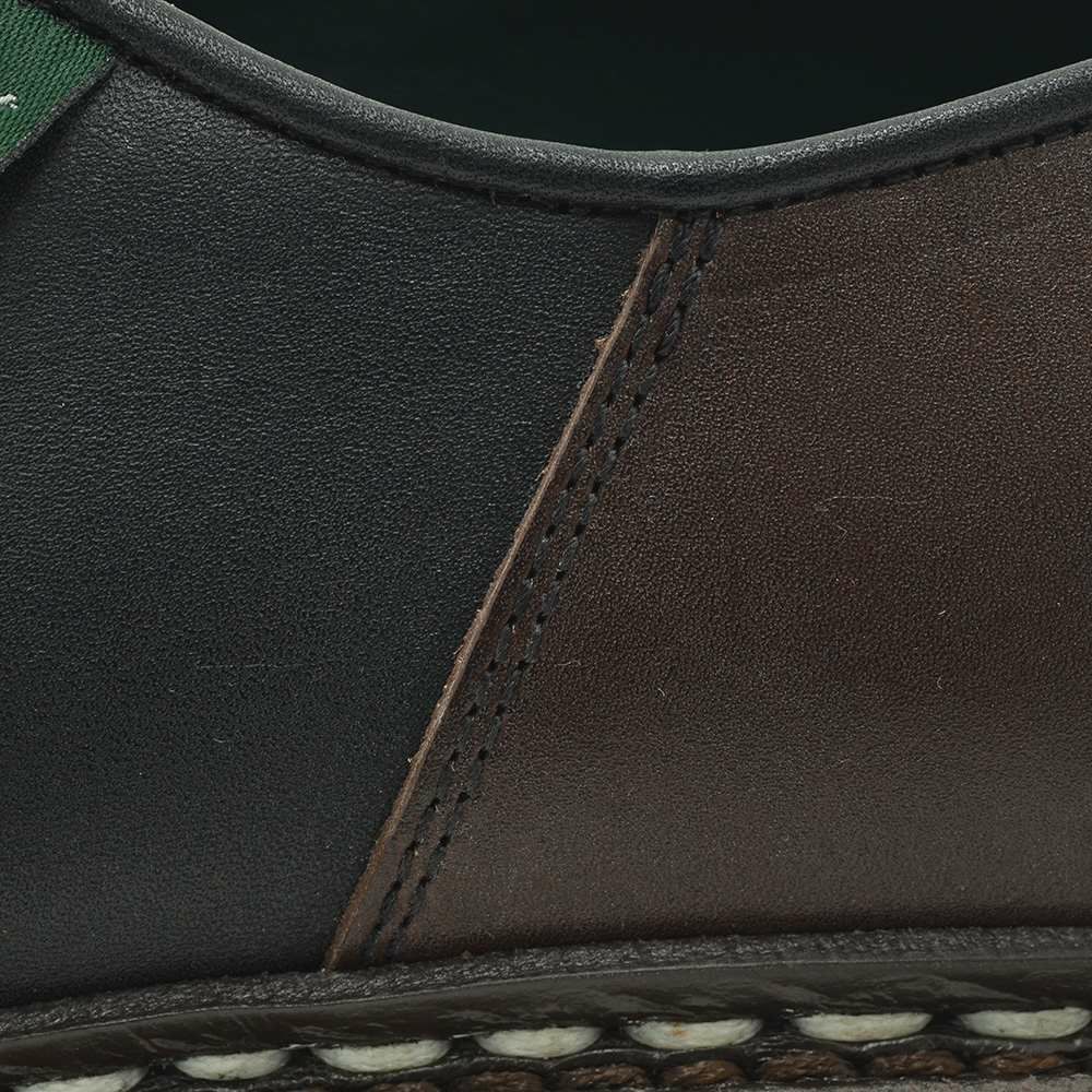 パラブーツPARABOOTメンズミカエルMICHAELREWORKチロリアンシューズブラック×カフェブラウンオイルドレザー革靴サスティナブル国内正規品でらでら公式ブランド