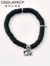 ディースクエアードDSQUARED2ブレスレットメンズBraceletsブランドチャームブラックシリコンリングユニセックス真鍮ジュエリーゴム仕様国内正規品でらでら公式ブランド