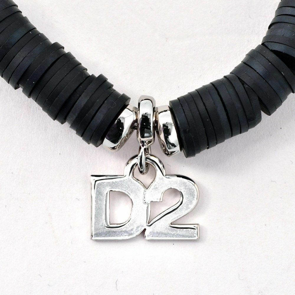 ディースクエアードDSQUARED2ブレスレットメンズBraceletsブランドチャームブラックシリコンリングユニセックス真鍮ジュエリーゴム仕様国内正規品でらでら公式ブランド