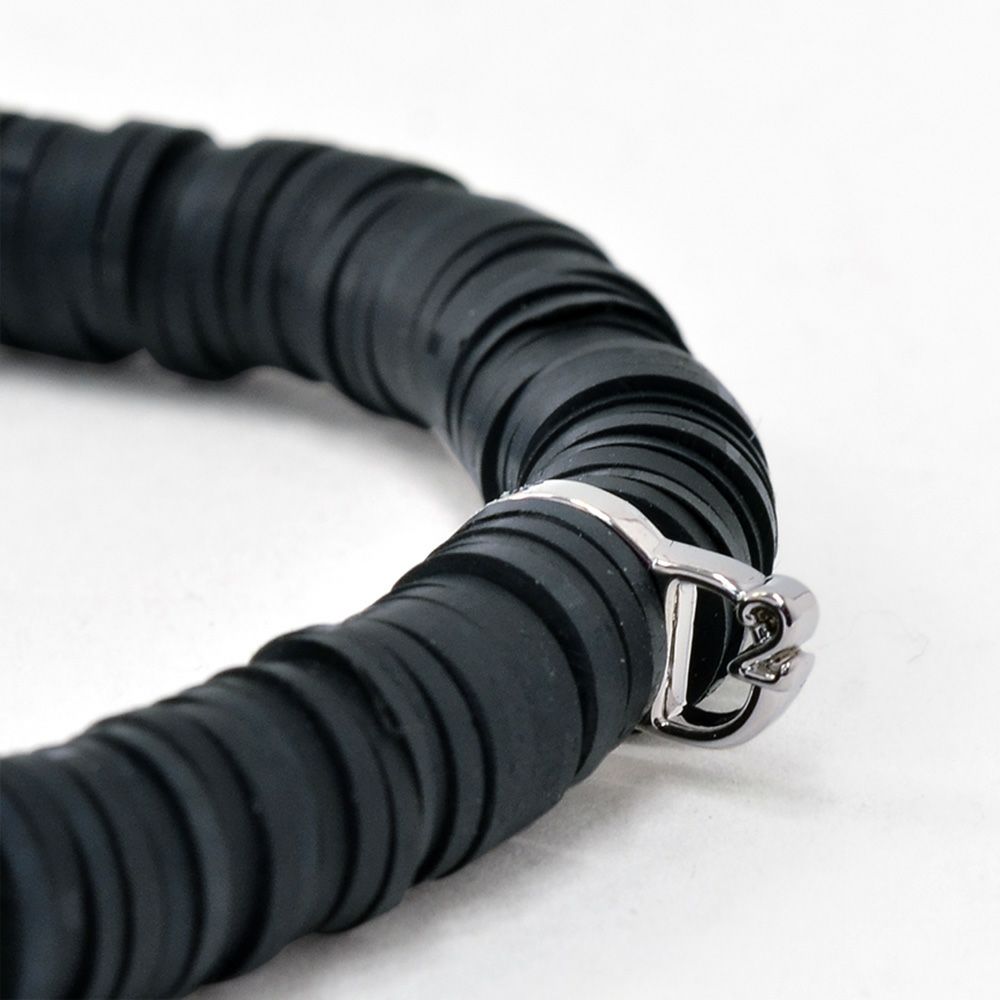 ディースクエアードDSQUARED2ブレスレットメンズBraceletsブランドチャームブラックシリコンリングユニセックス真鍮ジュエリーゴム仕様国内正規品でらでら公式ブランド