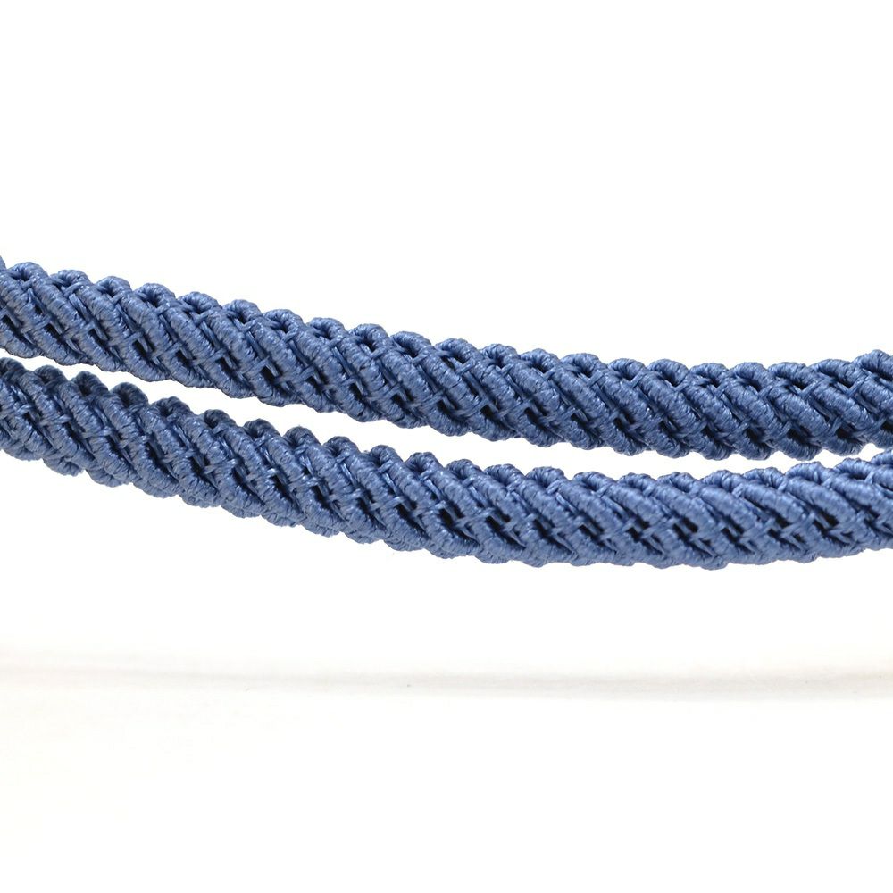 Bijoyビジョイブレスレットユニセックスロープバングルトグル式マリンブルーポリエステルニッケル・リードフリー真鍮ハンドメイドプレゼントフランス製国内正規品