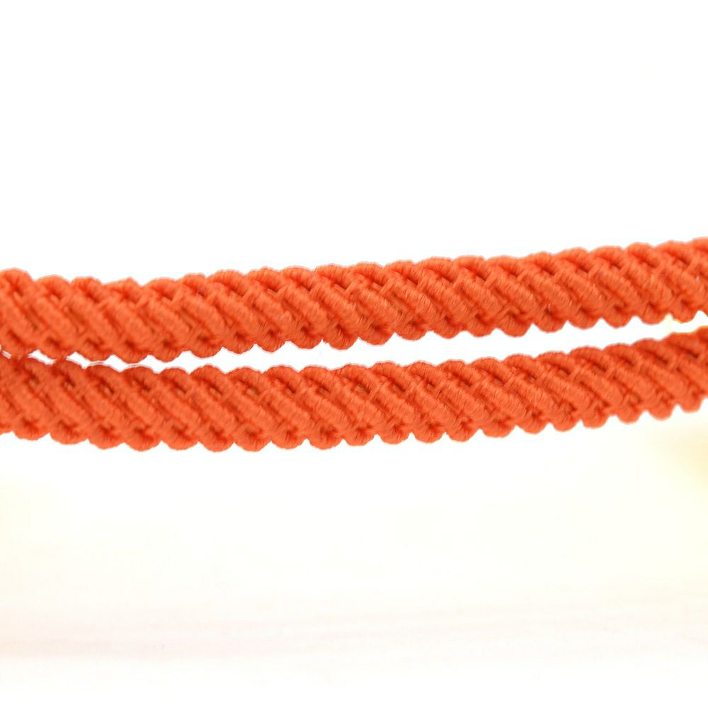 Bijoyビジョイブレスレットユニセックスロープバングルトグル式オレンジポリエステルニッケル・リードフリー真鍮ハンドメイドプレゼントフランス製国内正規品