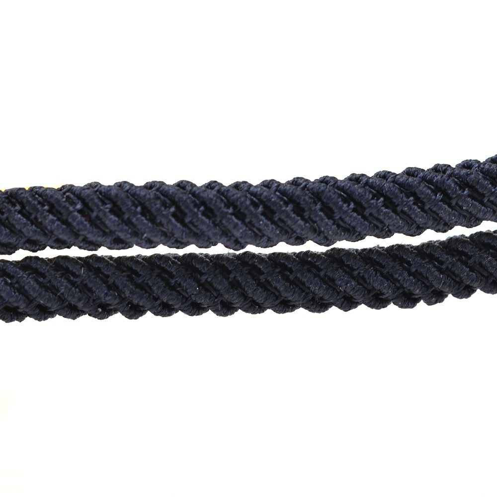 Bijoyビジョイブレスレットユニセックスロープバングルトグル式ネイビーポリエステルニッケル・リードフリー真鍮ハンドメイドプレゼントフランス製国内正規品