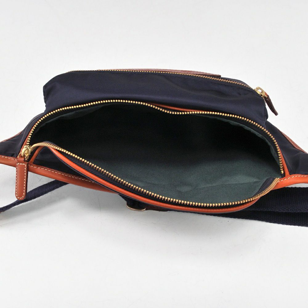 フェリージfelisiウエストバッグメンズナイロンボディバッグ799/10/DSネイビーレザートリミング調節ショルダーストラップユニセックス国内正規品でらでら公式ブランド