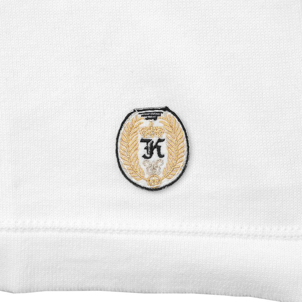 カネルKANELL半袖ニットソーメンズバスクシャツサマーセーターISOLDEイソルデボートネックホワイト無地オーガニックコットンボックスシルエットでらでら公式ブランド