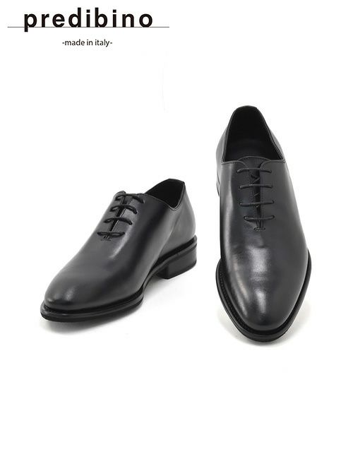 プレディビーノPREDIBINOドレスシューズメンズホールカットE870イタリアンカーフレザーブラックTINOラストＶibramソールマッケイ製法でらでらオリジナルブランド