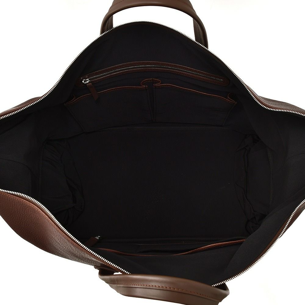 ルンディlundiボストンバッグメンズWILSONウィルソントラベル用鞄フルグレインレザーマロンベジタブルタンニンスポーツボストンフランス国内正規品でらでら公式ブランド