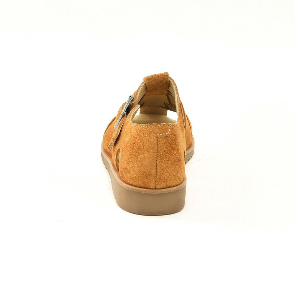 パラブーツPARABOOTグルカサンダルメンズPACIFICパシフィックハニーブラウンベロアスエードSPORTソールグラディエーター編み込みストラップ調節国内正規品でらでら公式ブランド