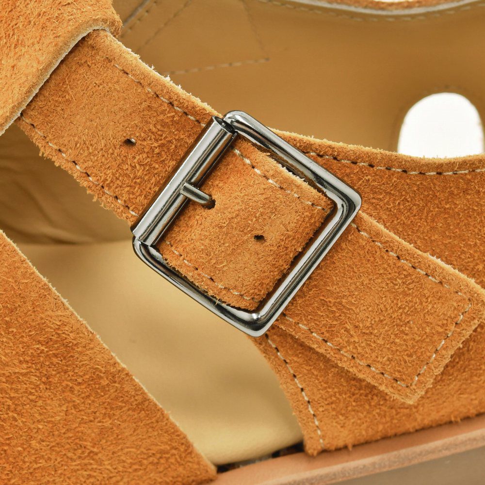 パラブーツPARABOOTグルカサンダルメンズPACIFICパシフィックハニーブラウンベロアスエードSPORTソールグラディエーター編み込みストラップ調節国内正規品でらでら公式ブランド