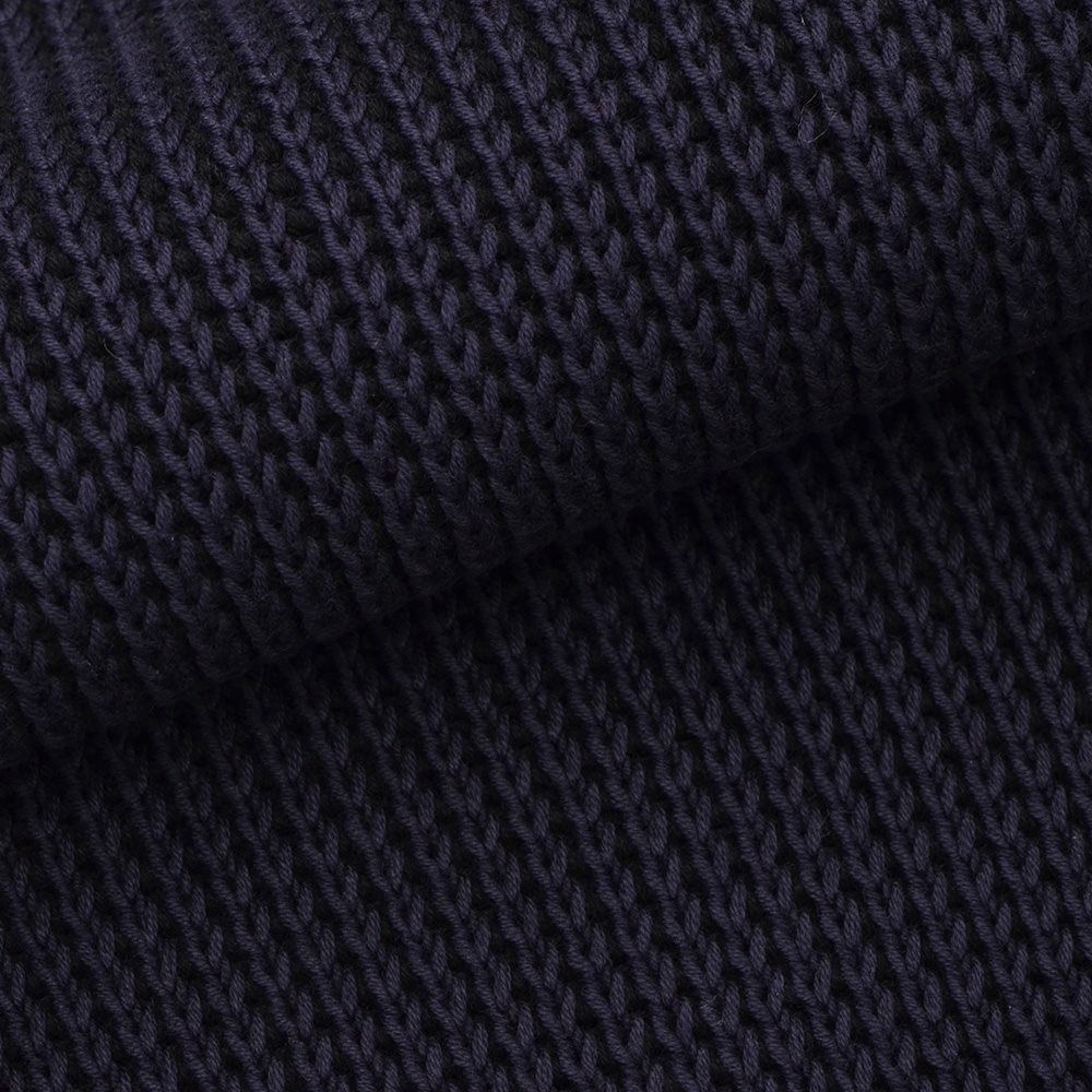 リプレイREPLAYコットンニットメンズクルーネックセーター長袖ネイビーリブ編みガーメントダイミドルゲージレギュラーフィット国内正規品でらでら公式ブランド