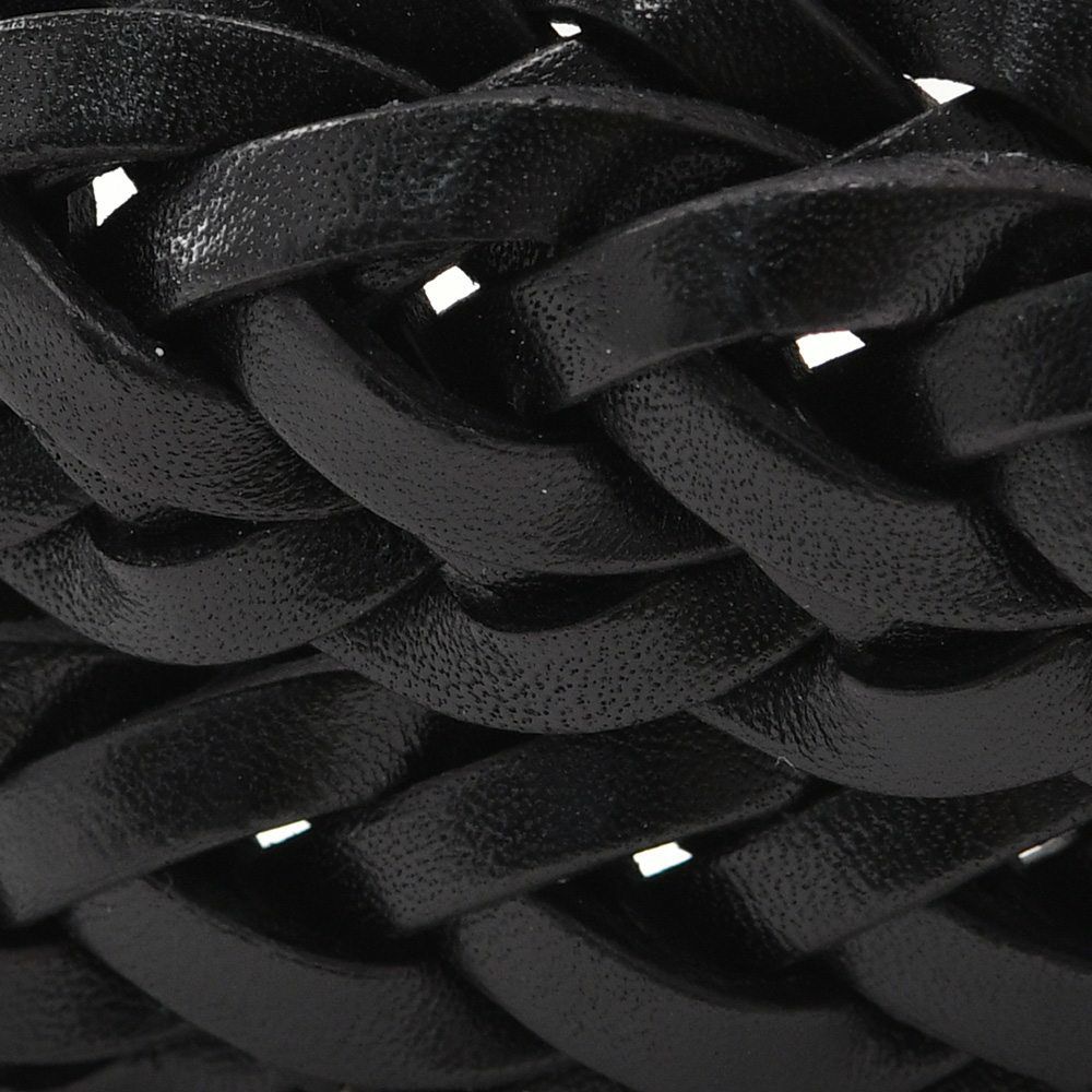 プレディビーノPredibinoレザーメッシュベルトメンズ編み込みイタリアンレザーブラック3cm幅本革真鍮バックルギフト贈り物イタリア製でらでら公式ブランド