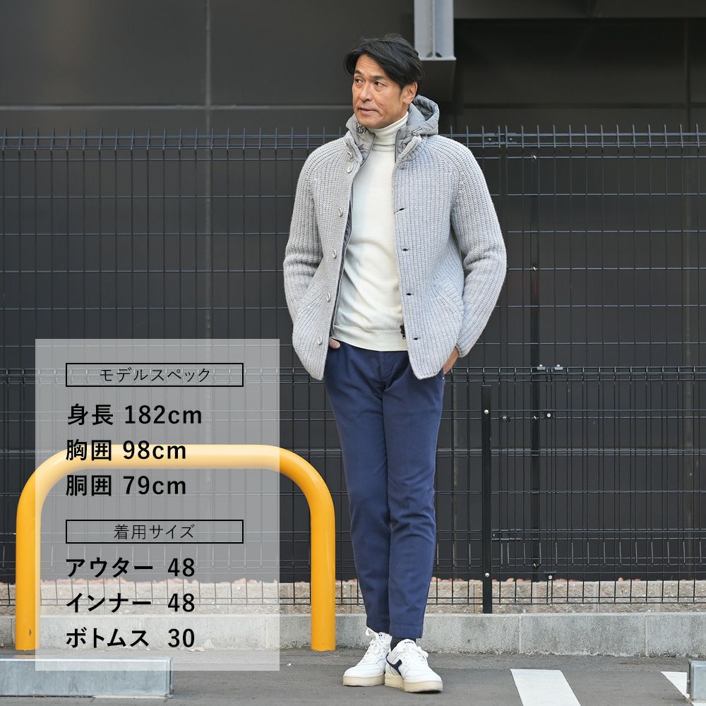 フィリッポデローレンティスFILIPPODELAURENTIISタートルネックニットメンズハイゲージセーターロイヤルメリノウールオフホワイト長袖無地スリムフィット国内正規品でらでら公式ブランド