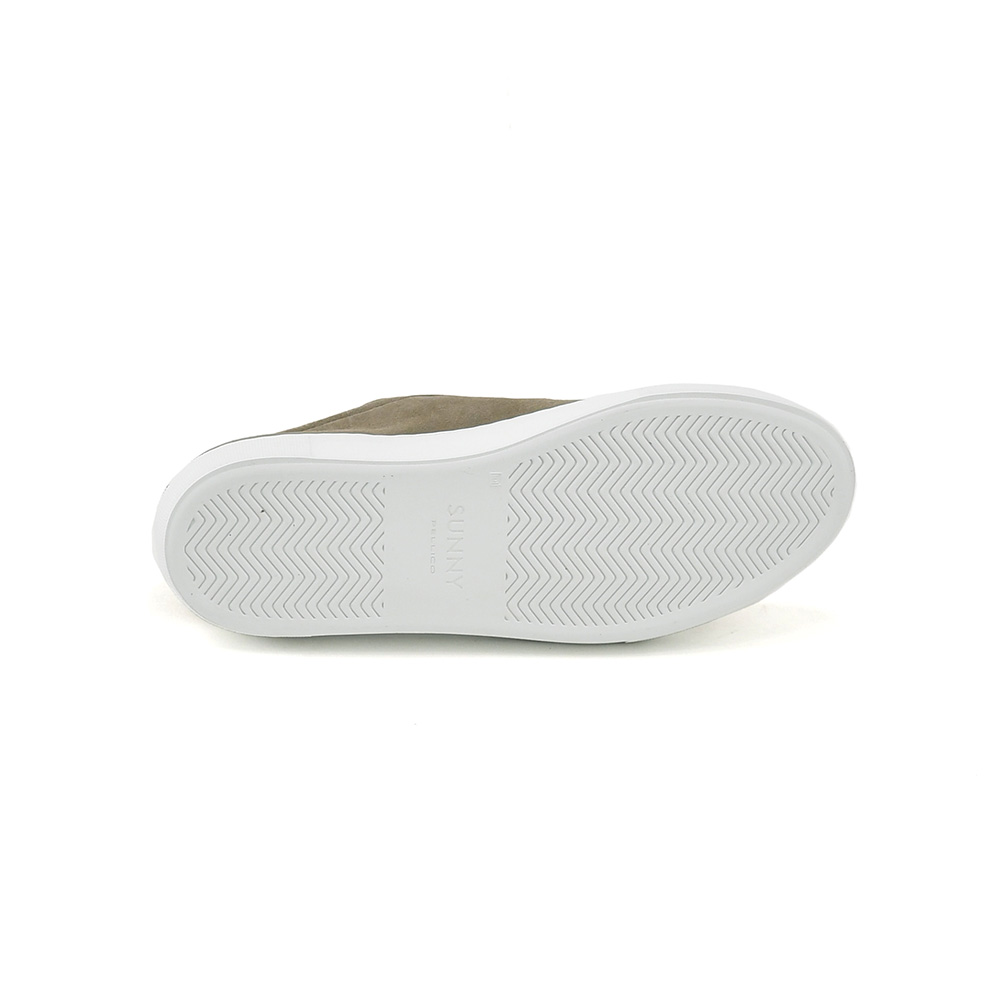 ペリーコサニーPELLICOSUNNYレザースニーカーメンズレースアップシューズGIOIAM003カーフスエードSTONEオリーブグレーダブルソール国内正規品でらでら公式ブランド