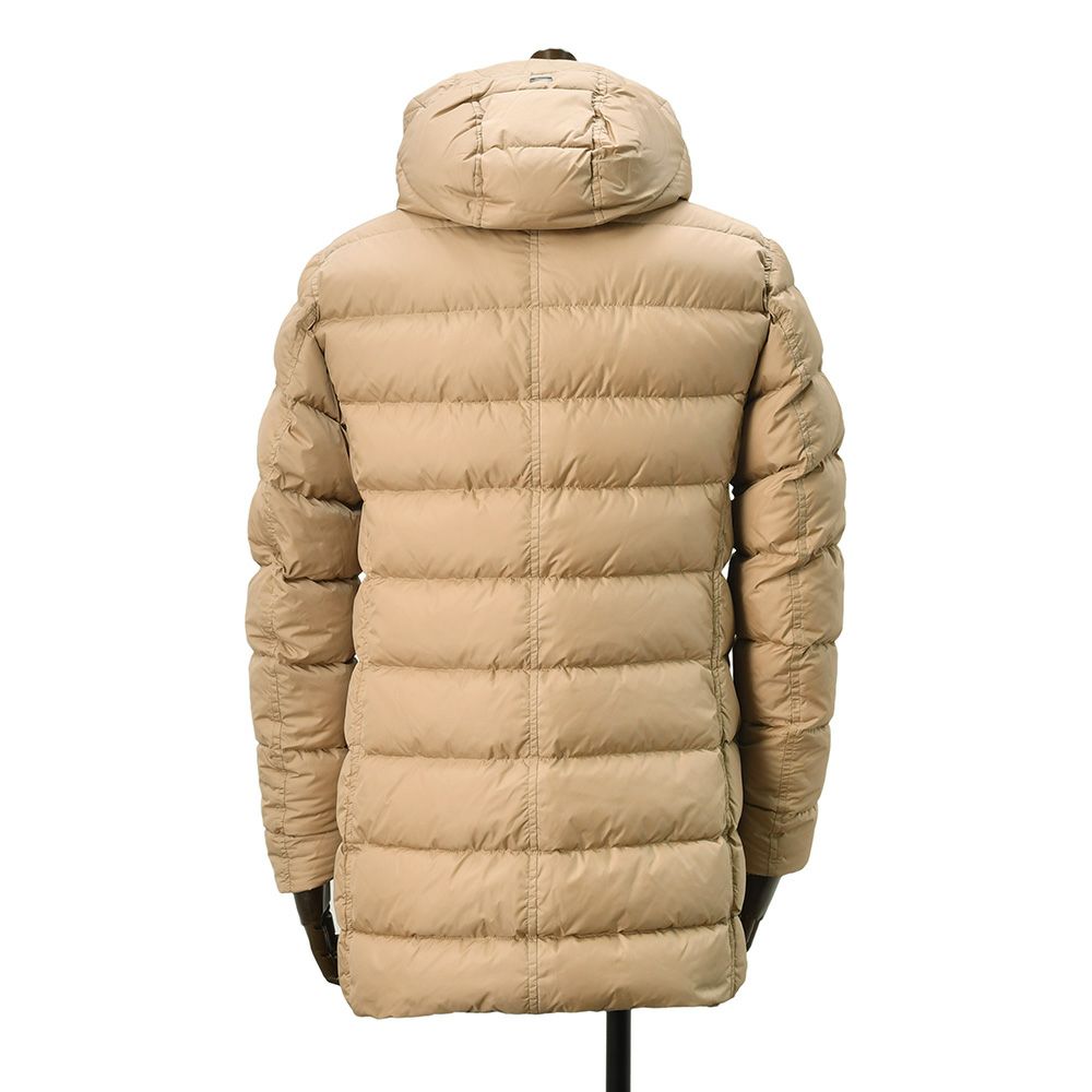 ヘルノHERNOダウンジャケットメンズPOLAR-TECHポーラテックナイロンシャモニーベージュダウンコートM-65型デザインPI0191U軽量撥水国内正規品でらでら公式ブランド